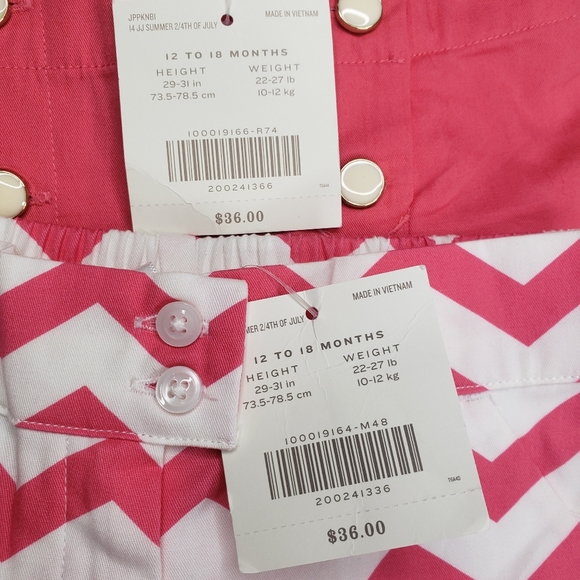 New Janie & Jack Baby Girl Shorts Pink 12-18mos - Picture 7 of 7